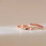  Nhẫn cưới vàng 10k vô cực đính kim cương đẹp Gixjewel - GCR25050018 