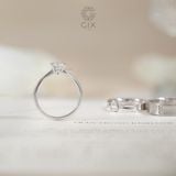  Nhẫn cầu hôn kim cương round vàng tây 10k 18k đẹp giá rẻ Gixjewelry 
