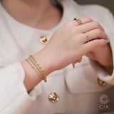  Vòng tay tennis đính đá vàng 18k & bạc đẹp cho nam nữ đeo đôi Gix Jewel 