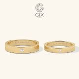  Nhẫn cặp đẹp đính đá cao cấp Gixjewel - GCR25050068 