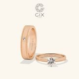  Nhẫn Cưới Vàng 10K Đính Kim Cương Đẹp Gix Jewel - GCR25050045 