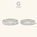  Nhẫn cưới vàng 14k khắc hoa văn đẹp Gix - GCR25050079 