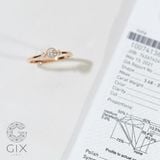  Nhẫn cầu hôn vàng 18k đẹp đơn giản bạc s925 đính kim cương cao cấp Gix Jewel 
