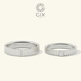  Nhẫn Cưới Vàng 14k Kim Cương Đẹp Gix Jewel - GCR25050115 