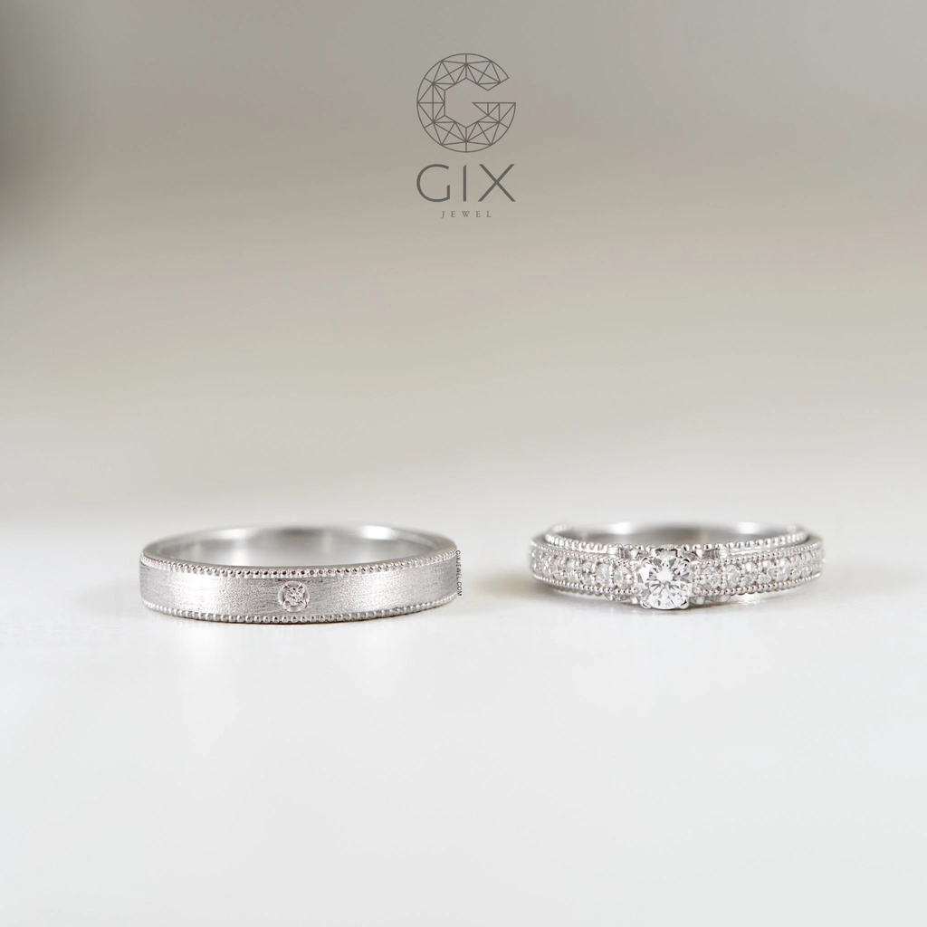 Nhẫn Cặp Eternity Vàng 14k Gix Jewelry - GCR25050114