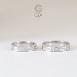 Nhẫn Cặp Vát Nhám Trơn Đẹp Mới Nhất Gix - GCR25050133 
