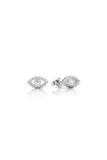  Bông tai nữ đẹp sang trọng bạc cao cấp Gix Jewel mạ vàng đính đá tấm đôi mắt 