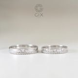  Nhẫn đôi bạc vương miện đẹp đính đá CZ Gix Jewelry - GCR25050117 
