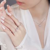  Nhẫn cầu hôn hột xoàn kim cương cho nữ vàng trắng 18k đẹp nhất Gix Jewelry 