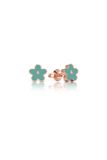  Hoa tai đẹp bạc ý mạ vàng 18k hình bông hoa mai cao cấp Gix Jewelry 
