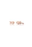  Khuyên tai vàng bạc nữ đơn giản đính kim cương đẹp hình con cá Gix Jewelry 