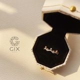  Nhẫn vàng nữ đẹp 18k đính kim cương giá rẻ hình vương miện Gixjewelry 
