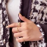  Nhẫn vàng nữ đẹp 18k đính kim cương giá rẻ hình vương miện Gixjewelry 