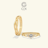  Nhẫn Cưới Vàng 10K Gix Jewel - GCR25050040 