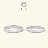  Nhẫn Cặp Bạc Trơn Đẹp Khắc Tên Theo Yêu Cầu Gix Jewel - GCR25050017 
