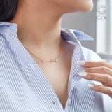  Dây chuyền tên mình gắn chữ cái vàng 18k & bạc ý cho nam nữ kiểu mới nhất Gixjewel 