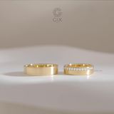  Nhẫn cưới vàng tây rẻ đẹp mừng cưới đính kim cương sang trọng Gix Jewel 