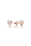  Khuyên tai nữ đẹp bạc ý 925 vàng tây hình trái tim đính đá moissanite Gixjewelry 