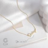  Dây chuyền theo tên vàng 18k bạc 925 đẹp cho nam nữ Gix Jewelry 
