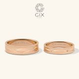  Nhẫn đôi đơn giản thiết kế đính đá đẹp - GCR25050073 