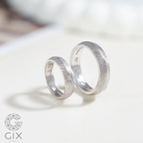  Nhẫn Cưới Vàng 14k Đẹp Nhám Xước Vintage Gix - GCR25050125 