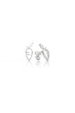  Bông tai nụ đá bạc thật Gix Jewel mạ vàng đính đá CZ củ carrot 
