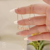  Dây chuyền theo tên vàng 18k bạc 925 đẹp cho nam nữ Gix Jewelry 