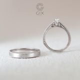  Nhẫn cầu hôn siêu to vàng trắng đẹp giá rẻ đính kim cương tự nhiên Gix Jewel 