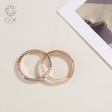  Nhẫn cưới kim cương Protect me đơn giản vàng trắng sang trọng đính full hạt khắc Gix Jewel 