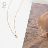  Dây Chuyền Vàng Bạc Nam Nữ Lồng Chữ Cái Theo Tên Sợi Chữ Cong Gixjewel 