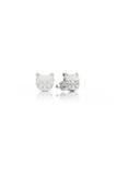  Khuyên tai vàng cho bé bạc ý 925 hình con mèo cute đeo sát tai Gix Jewelry 