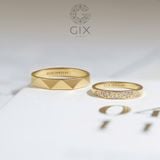  Nhẫn đôi bạc đính full đá cao cấp Gix Jewel - GCR25050103 