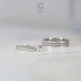  Nhẫn Cặp Đẹp Đính Moissanite Gix Jewel - GCR25050131 