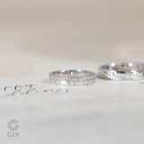 Nhẫn cưới vàng 610 đẹp hình vương miện đính đá Gix Jewel - GCR25050117 