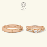 Nhẫn Cặp Eternity Vàng 10k Gix Jewelry - GCR25050114 