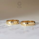  Nhẫn cưới vàng 14k thiết kế vát hamer cao cấp Gix - GCR25050137 