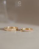  Nhẫn cặp đẹp đính đá Moissanite cao cấp Gix Jewel - GCR25050101 