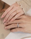  Nhẫn Cặp Bạc Đẹp Nhám Xước Vintage Gix - GCR25050125 