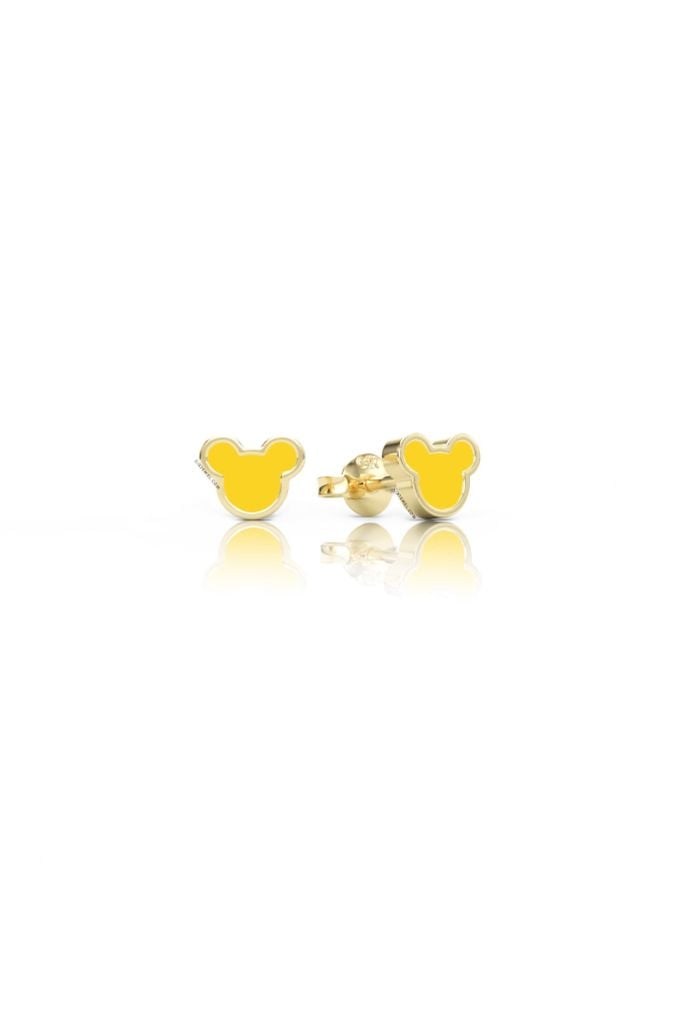  Bông tai bạc 925 cao cấp cho bé gái mạ vàng hình con chuột cute Gix Jewel 
