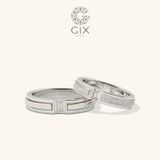  Nhẫn đôi khắc hoa văn đẹp Gix Jewel - GCR25050067 