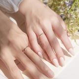  Nhẫn cưới vàng 16k vô cực đính kim cương đẹp Gixjewel - GCR25050018 