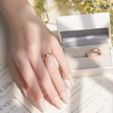  Nhẫn cưới vàng 10k vát cạnh đẹp Gix Jewel - GCR25050034 