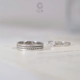  Nhẫn Cưới Vàng 18k Kim Cương Đẹp Gix Jewel - GCR25050131 