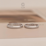  Nhẫn Cặp Bạc Trơn Đẹp Khắc Tên Theo Yêu Cầu Gix Jewel - GCR25050017 