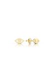  Bông tai bạc 925 xi bạch kim hình con mắt đính đá Moissanite cho nữ đeo cá tính Gix 