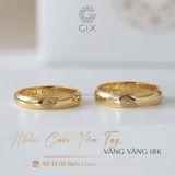  Nhẫn cặp khắc dấu vân tay bạc mạ vàng bản mo Gix Jewel - GCR25050120 