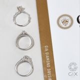  Nhẫn cầu hôn dưới 10 triệu vàng tây 18k đính kim cuơng round siêu to Gixjewel 