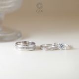  Nhẫn đôi vô cực bạc mạ vàng đính đá đẹp Gix Jewelry - GCR25050063 