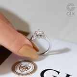  Nhẫn cầu hôn dưới 10 triệu vàng tây 18k đính kim cuơng round siêu to Gixjewel 