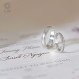  Nhẫn cặp đẹp mạ vàng 18k đính đá cao cấp Gixjewel - GCR25050094 